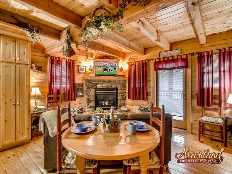 Dining table near the living room